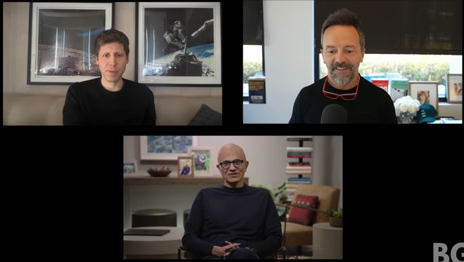 组后首次对谈:「我们是天作之合!」澳门新葡京网页奥特曼和纳德拉艰难重(图6) 组后首次对谈:「我们是天作之合!」澳门新葡京网页奥特曼和纳德拉艰难重(图6)